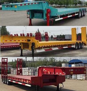 Huajun  ZCZ9409TDPL Low flatbed semi-trailer