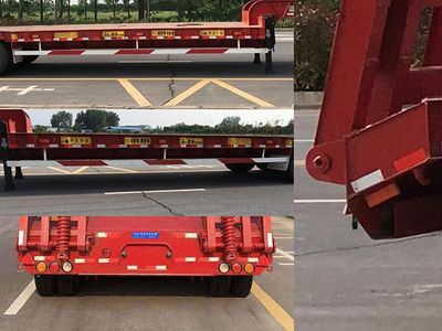 Huajun  ZCZ9409TDPL Low flatbed semi-trailer