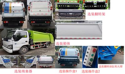 Shanhua  JHA5072ZYSQLA6 Compressed garbage truck