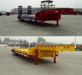 Huajun  ZCZ9245TD Low flatbed semi-trailer