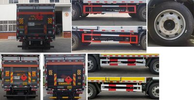 Jiangte brand automobiles JDF5120XRYE6 Flammable liquid box transport vehicle