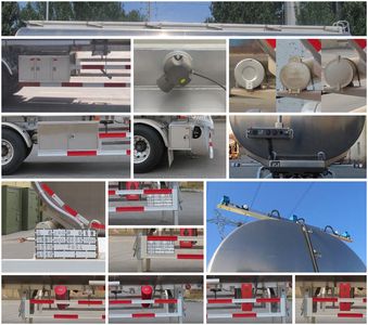 Luping Machinery LPC9400GRYS Aluminum alloy flammable liquid tank transport semi-trailer