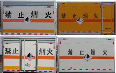 Jiangte brand automobiles JDF5040XZWSH6 Miscellaneous dangerous goods box transport vehicle