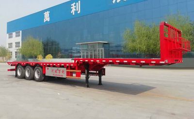 Fuyan Automobile HWL9400TPBEA Flat transport semi-trailer