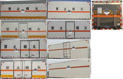 Jiangte brand automobiles JDF5040XZWE5 Miscellaneous dangerous goods box transport vehicle