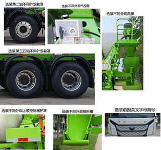 Yutong  ZKH5310GJBP6BEV22 Electric exchange type pure electric concrete mixing and transportation vehicle