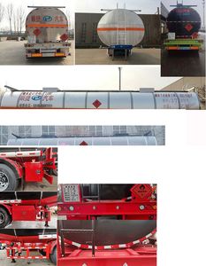 Chuanteng  HBS9403GRY Flammable liquid tank transport semi-trailer