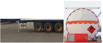 Chuanteng  HBS9403GRY Flammable liquid tank transport semi-trailer