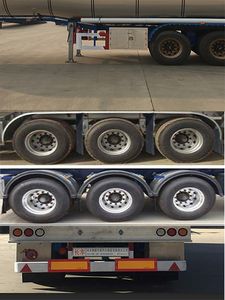 Chuanteng  HBS9403GRY Flammable liquid tank transport semi-trailer