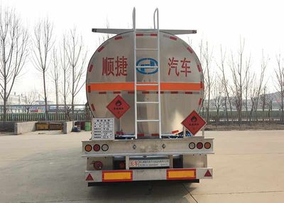 Chuanteng  HBS9403GRY Flammable liquid tank transport semi-trailer