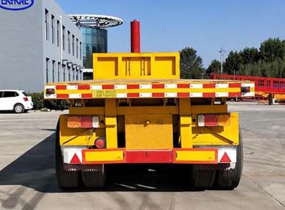 Junchang  HSC9403ZZXP Flat dump semi-trailer