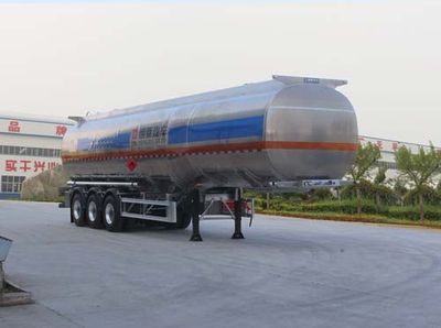 Tongyada  CTY9406GRY Aluminum alloy flammable liquid tank transport semi-trailer