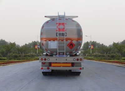 Tongyada  CTY9406GRY Aluminum alloy flammable liquid tank transport semi-trailer