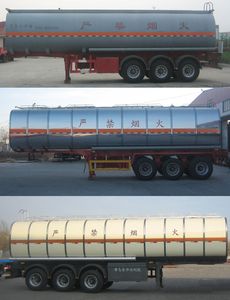 Huachang brand automobiles QDJ9403GHY Chemical liquid transportation semi-trailer