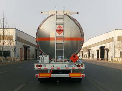 Jining Hongtai brand automobiles NHT9400GRY Aluminum alloy flammable liquid tank transport semi-trailer