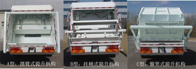 Chiyuan  BSP5160ZYS Compressed garbage truck