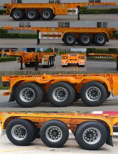 Tianjun Dejin brand automobiles TJV9402TJZJ Container transport semi-trailer