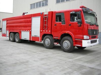 Chuanxiao brand automobiles SXF5380GXFPM210HW Foam fire truck