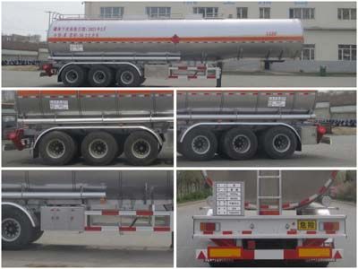 Luping Machinery LPC9400GRYSB Aluminum alloy flammable liquid tank transport semi-trailer