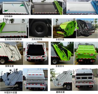 Zhuanwei  HTW5070ZYSQ6 Compressed garbage truck