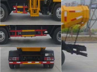 Huatong brand automobiles HCQ5075ZZZE5 Hydraulic Lifter Garbage truck 