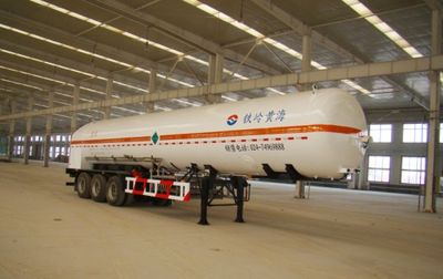 Huanghai  THH9400GDYC Low temperature liquid transport semi-trailer