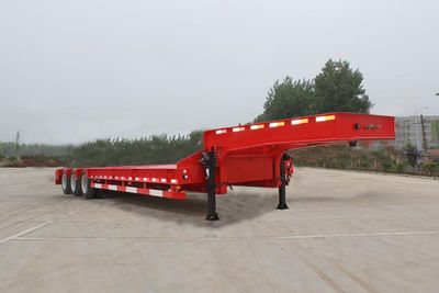 Wanqi Automobile CTD9400TDP Low flatbed semi-trailer