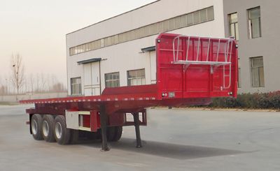 Tongtai Dingsheng brand automobiles TZL9401ZZXPC Flat dump semi-trailer