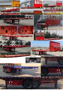 Jishixin brand automobiles LYY9402TPB Flat transport semi-trailer