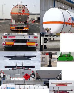 Changhua  HCH9402GRYDB Flammable liquid tank transport semi-trailer