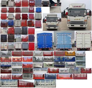 Jianghuai brand automobiles HFC5128CCYP71K2D1S Grate type transport vehicle