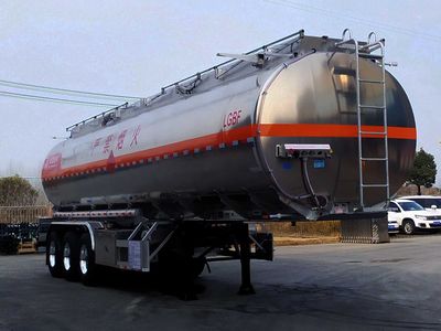 Yongqiang  YQ9407GYYCT2A Aluminum alloy oil transport semi-trailer