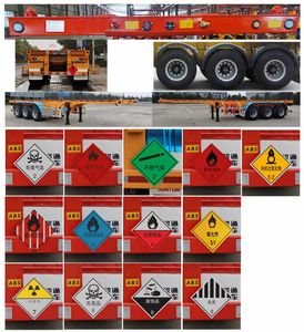 Juntong  JF9400TWY30 Transport semi-trailer of dangerous goods tank frame