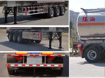 Cheng Liwei  CLW9405GYY Aluminum alloy oil transport semi-trailer