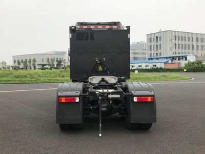 Remote license plate car HN4250H40C8BEVY Battery swappable pure electric semi-trailer tractor