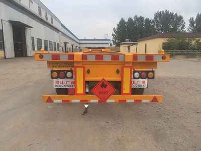 Guangtongda brand automobiles JKQ9403TWYE Transport semi-trailer of dangerous goods tank frame