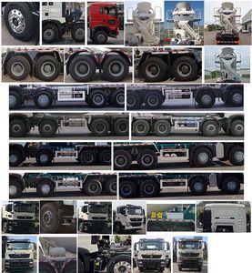 Qingzhuan  QDZ5314GJBZHTX30F1 Concrete mixing transport vehicle