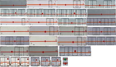 Chufei  CLQ5320XRQ6ZZ Flammable gas box transport vehicle
