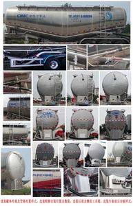 Mastercard SDW9409GFLA Aluminum alloy medium density powder material transportation semi-trailer