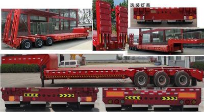 Zhongyuntong brand automobiles JZJ9401TDPXZ Low flatbed semi-trailer