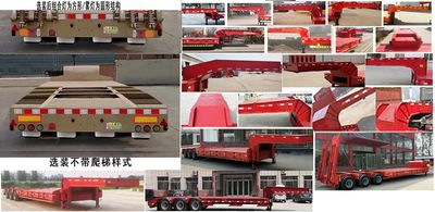 Hongyuda  WMH9400TDPXZ Low flatbed semi-trailer