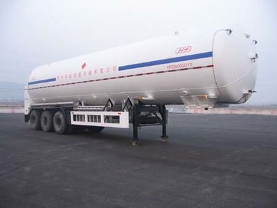 Huafu  HFD9400GDY Low temperature liquid transport semi-trailer