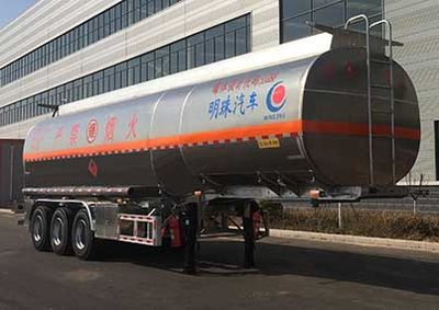 Hehai Mingzhu  MZC9402GYY Aluminum alloy oil transport semi-trailer