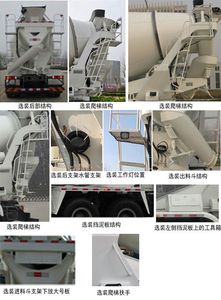 Dongyue  ZTQ5314GJBZ7N30E Concrete mixing transport vehicle