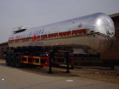 Hongtu  HT9400GRY Flammable liquid tank transport semi-trailer