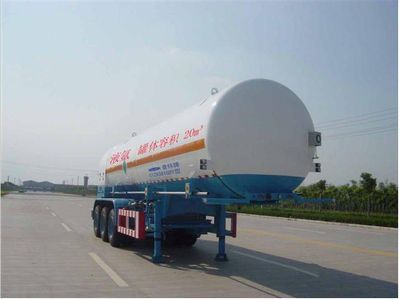 Chart CTZ9381GDYLow temperature liquid transport semi-trailer