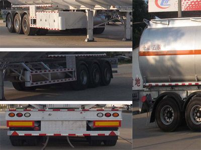 Cheng Liwei  CLW9406GYY Aluminum alloy oil transport semi-trailer