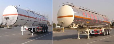 Tonghua  THT9403GRYC Aluminum alloy flammable liquid tank transport semi-trailer