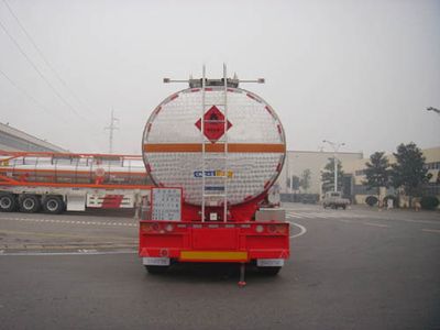 Tonghua  THT9403GRYC Aluminum alloy flammable liquid tank transport semi-trailer