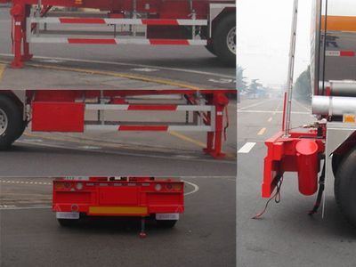 Tonghua  THT9403GRYC Aluminum alloy flammable liquid tank transport semi-trailer